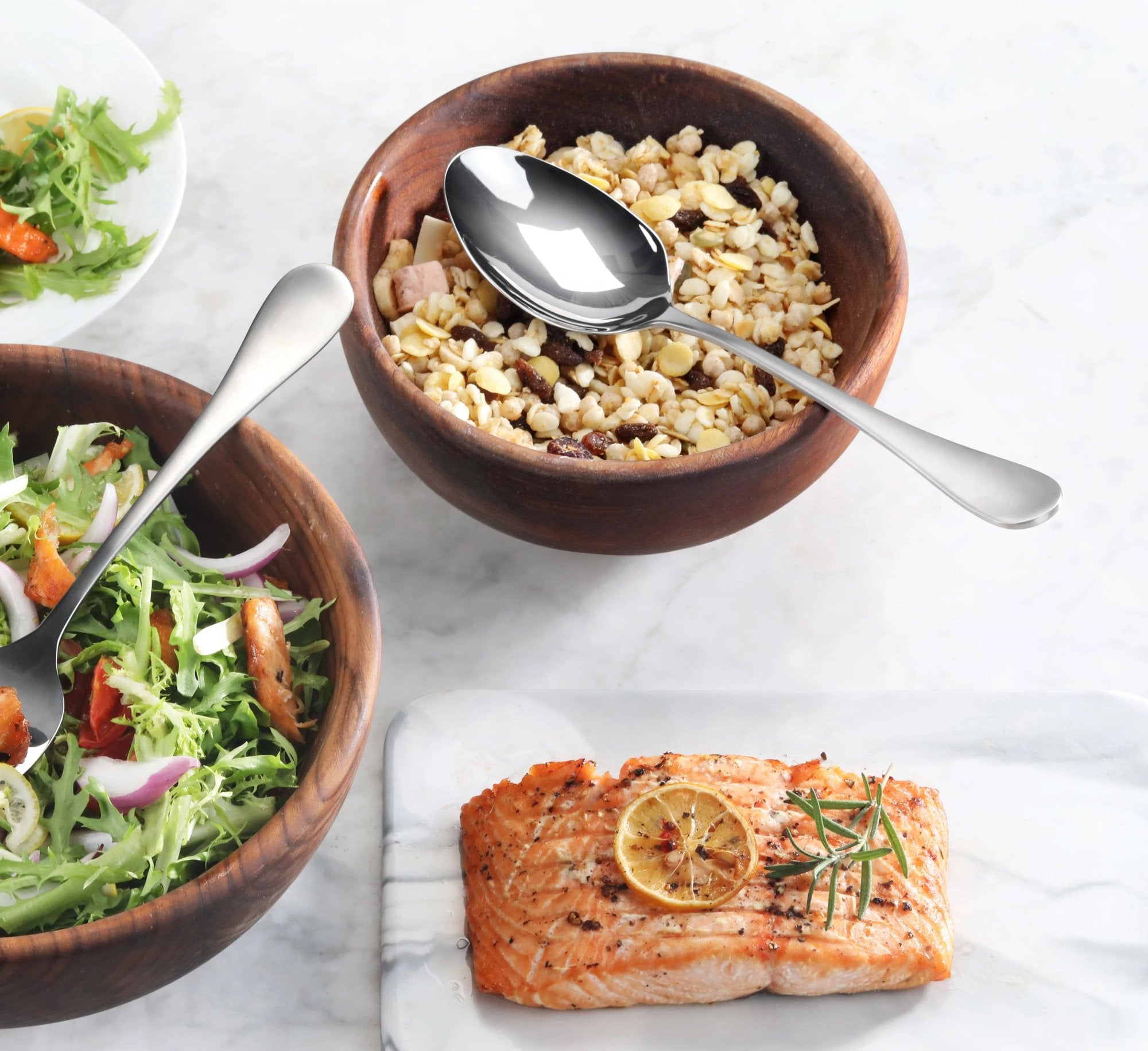 RAIN Series Serving Spoon, Stainless Steel, Matte Finish Handles, 504944