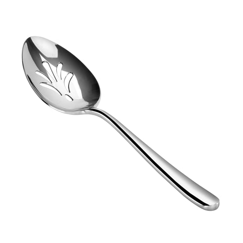 RAIN II Series Slotted Serving Spoon, Forged Stainless Steel, Mirror Finish, 505118