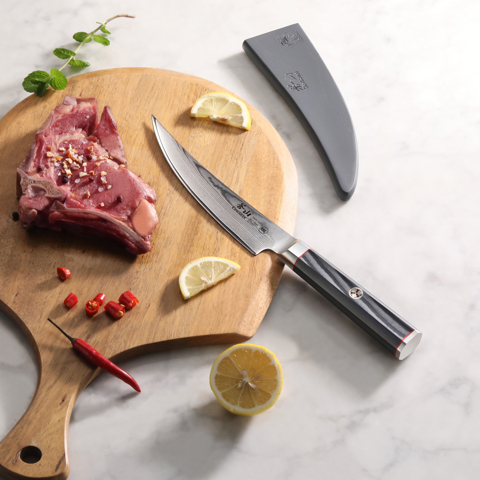 YARI Series 6-Inch Boning Knife, X-7 Damascus Steel – Cangshan