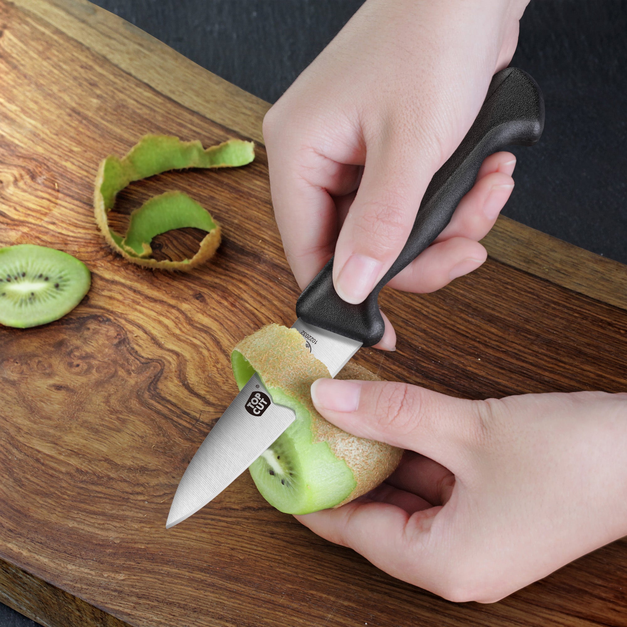 Top Cut P2 Series 3.5-Inch Paring Knife, Forged Swedish 14C28N Steel, 1022032