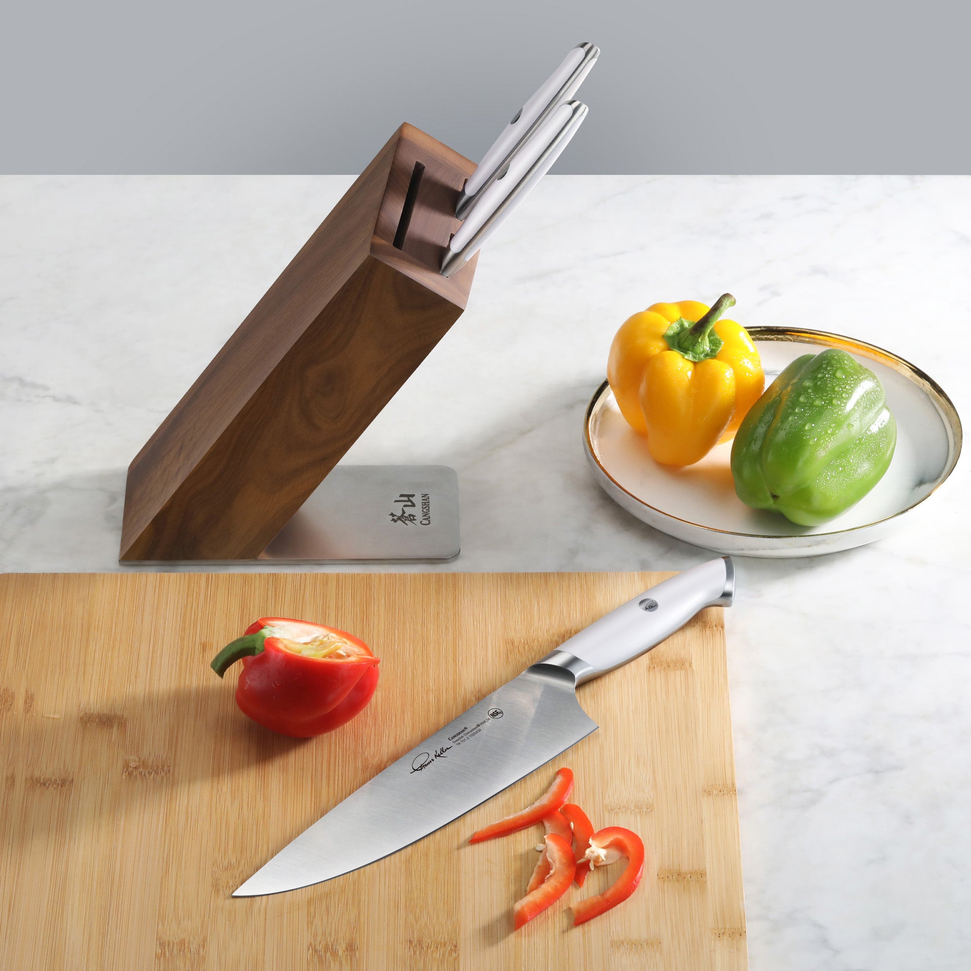 TKSC 4-Piece Knife Block Set, Forged Swedish Powder Steel, Thomas Keller Signature Collection