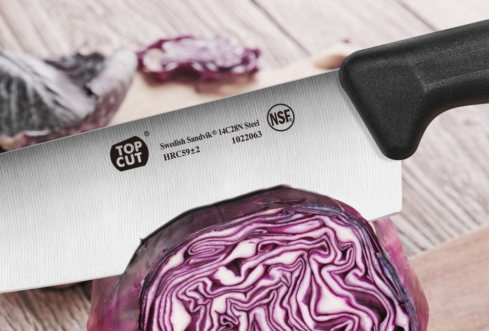 
                  
                    Load image into Gallery viewer, Top Cut P2 Series 7-Inch Nakiri Vegetable Cleaver, Forged Swedish 14C28N Steel, 1022063
                  
                