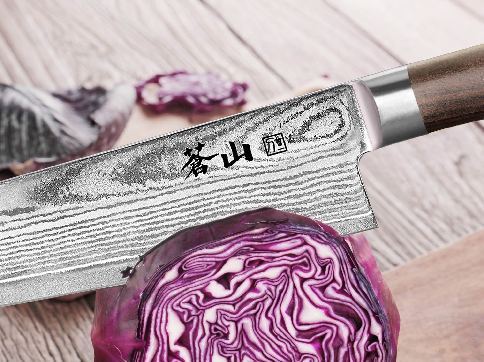 J Series 7-Inch Nakiri Vegetable Knife, Forged X-7 Damascus Steel, 62748