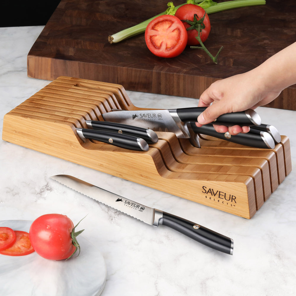 Saveur Selects 6-Piece Knife Set with Bamboo in Drawer Storage Knife B –  Cangshan Cutlery Company
