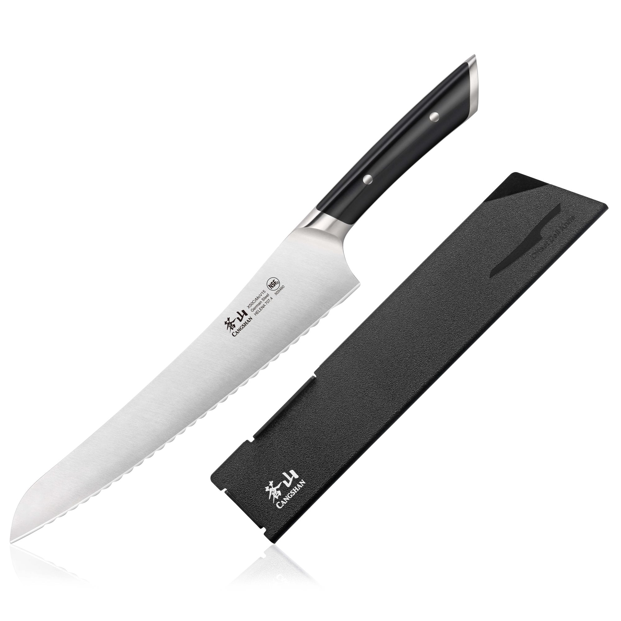 HELENA Series 9-Inch Deli Knife, Forged German Steel, Black, 505460