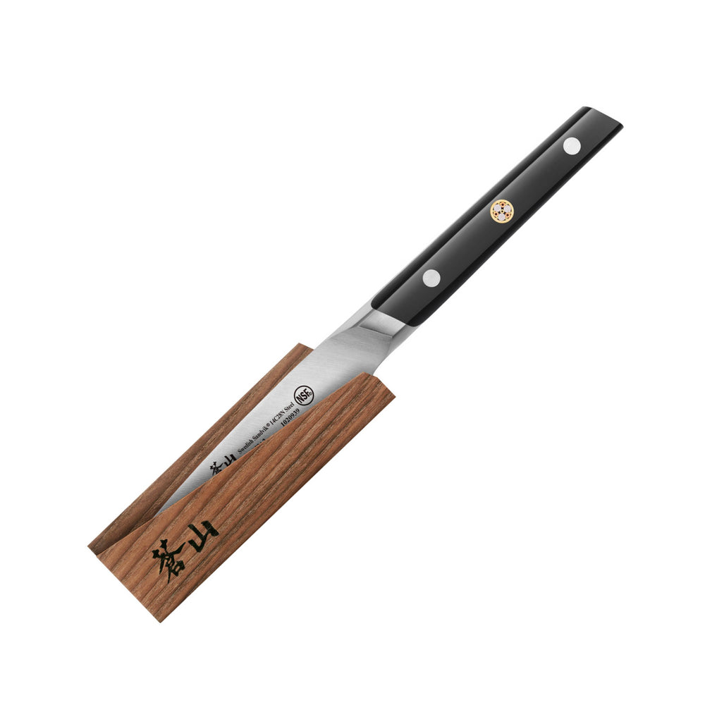 
                  
                    Load image into Gallery viewer, TC Series 3.5-Inch Paring Knife with Ash Wood Sheath, Forged Swedish 14C28N Steel, 1020946
                  
                