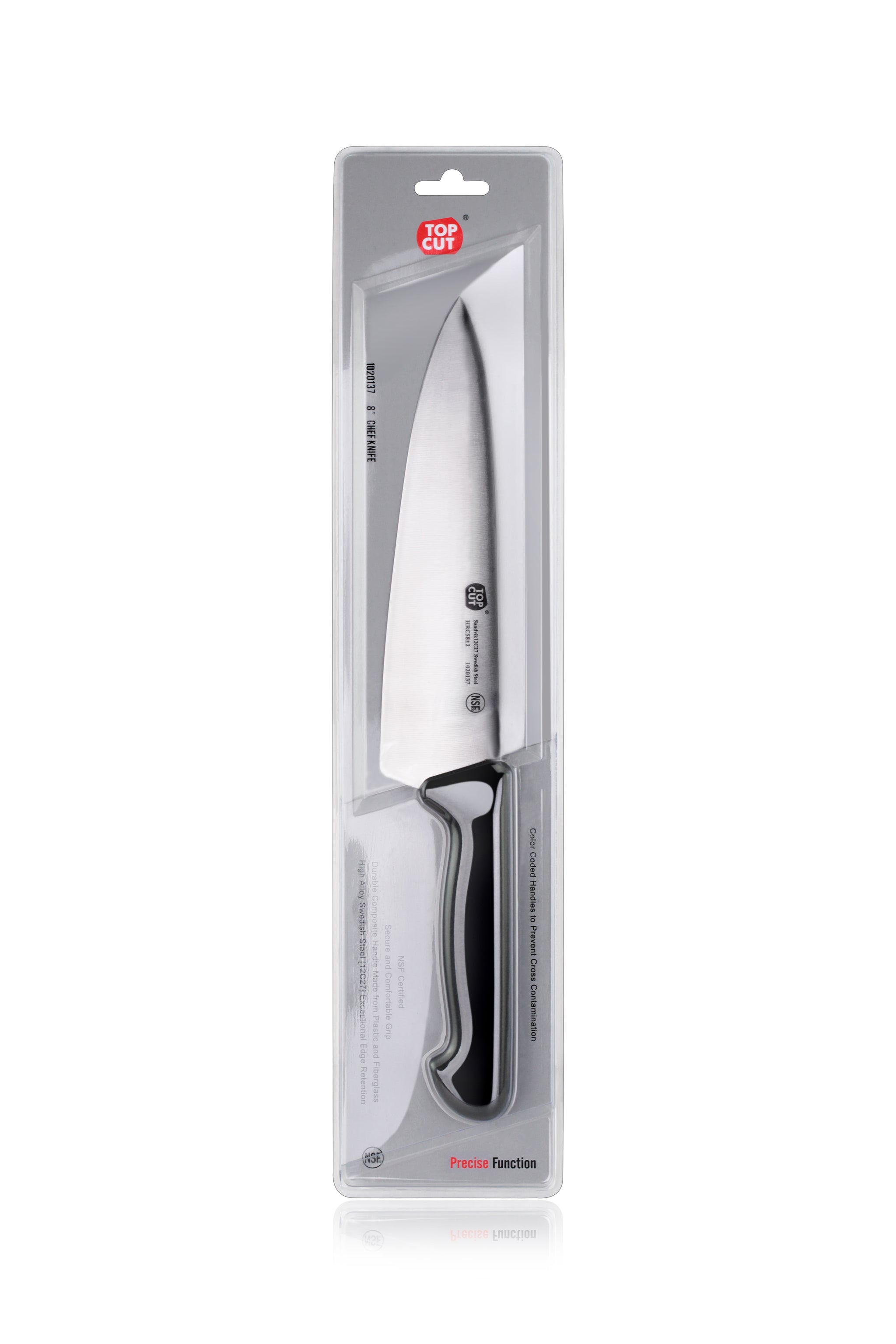 Top Cut P2 Series 8-Inch Chef Knife, Swedish 12C27 Steel, 1020137