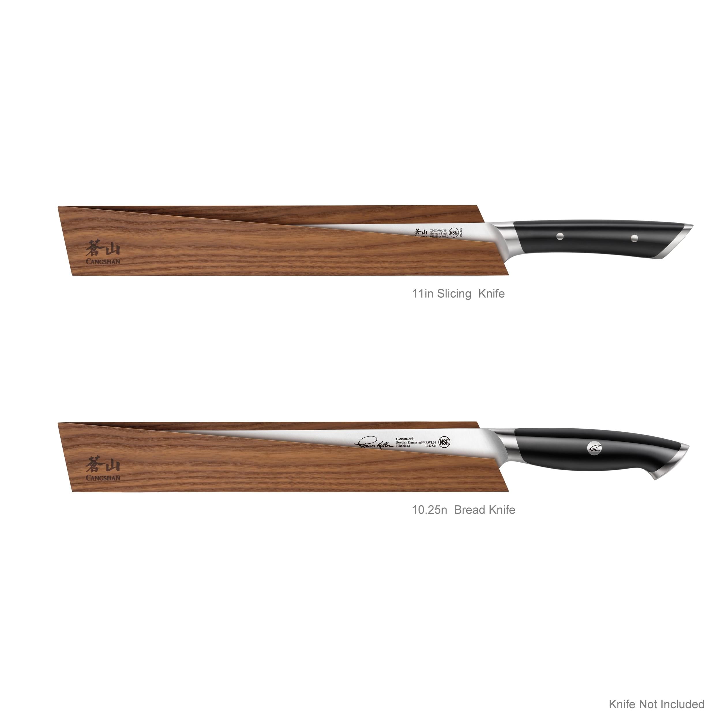 Ash Wood Magnetic Knife Sheath for 10.25