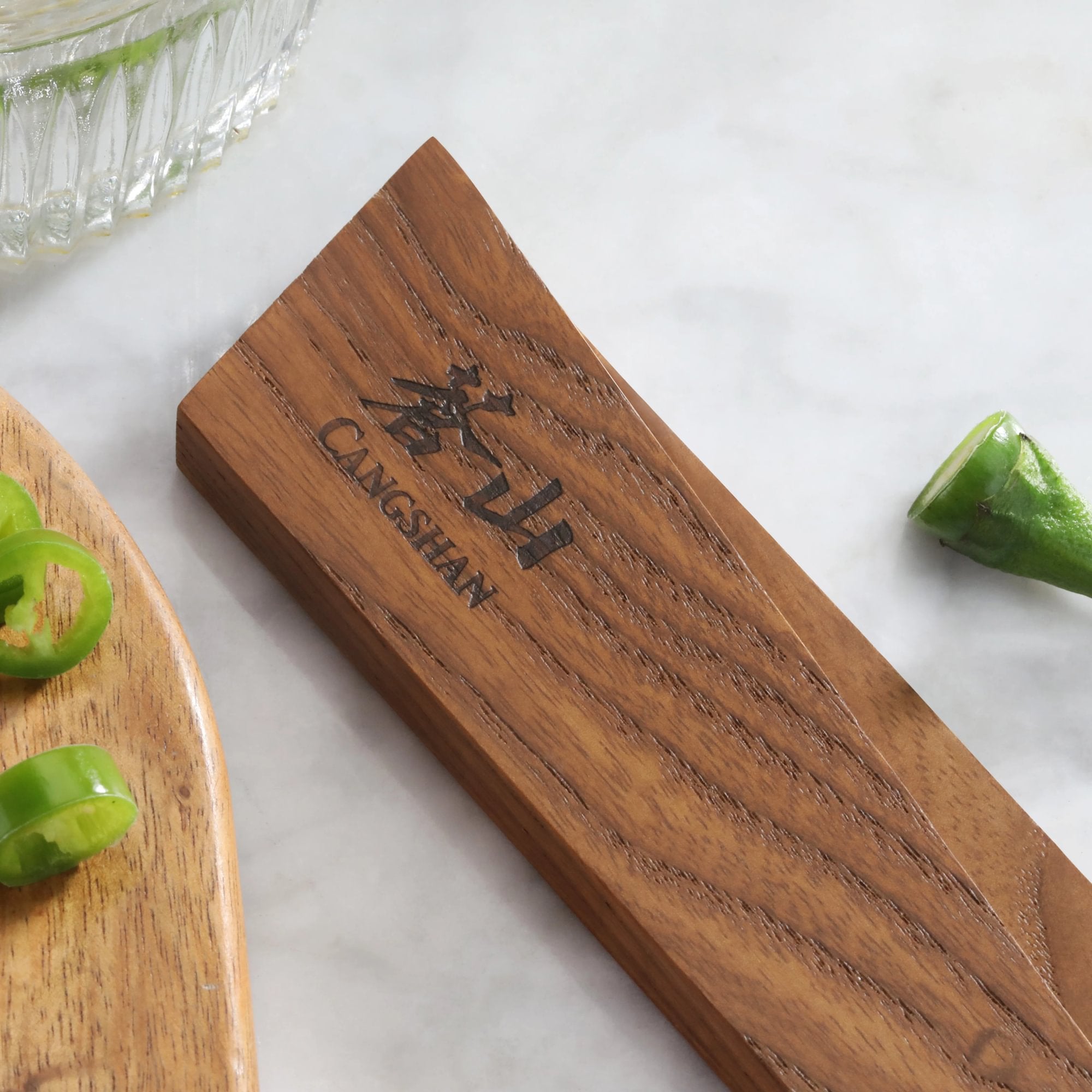 Ash Wood Magnetic Knife Sheath for 5-Inch Utility and 5-Inch Steak, 503961