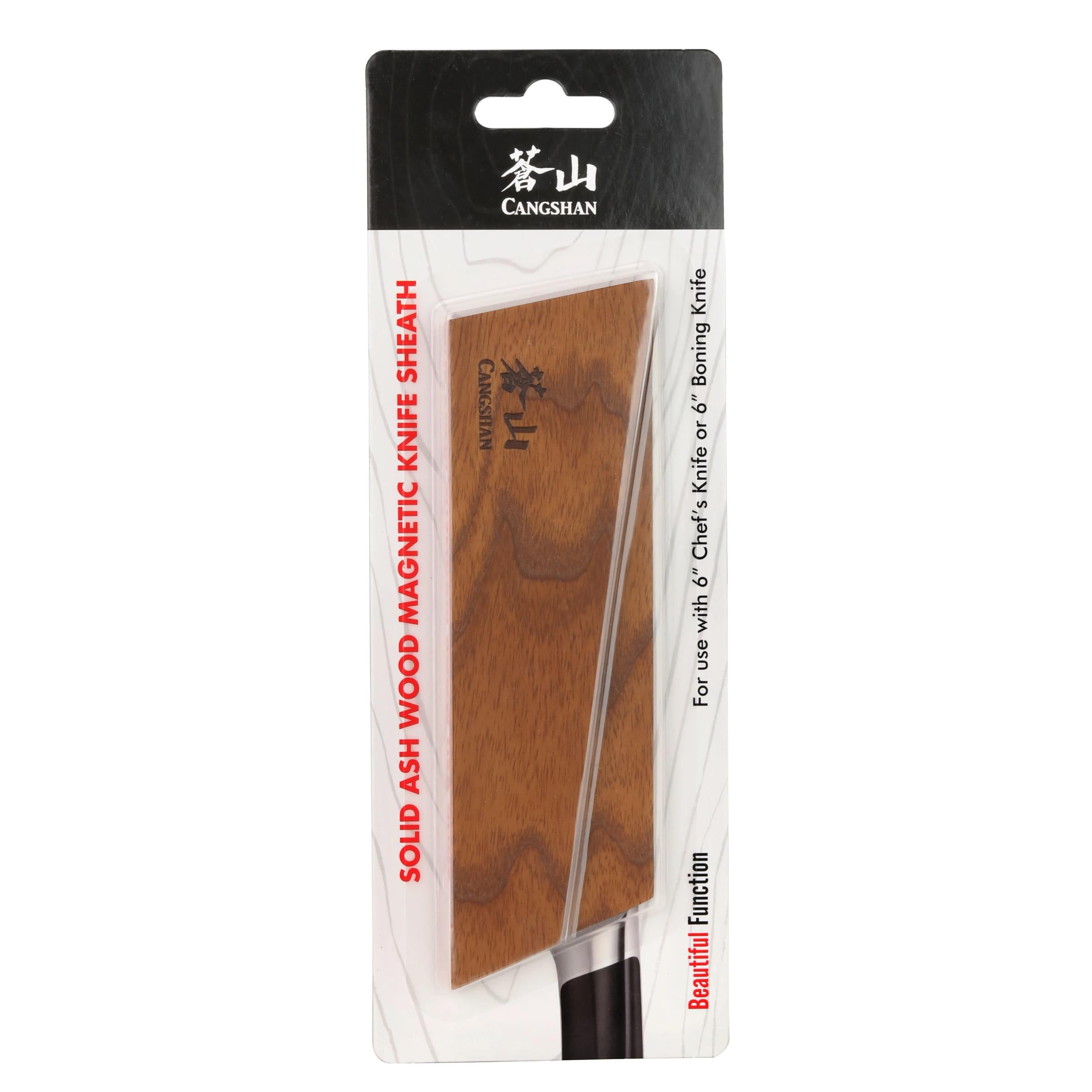 Ash Wood Magnetic Knife Sheath for 6