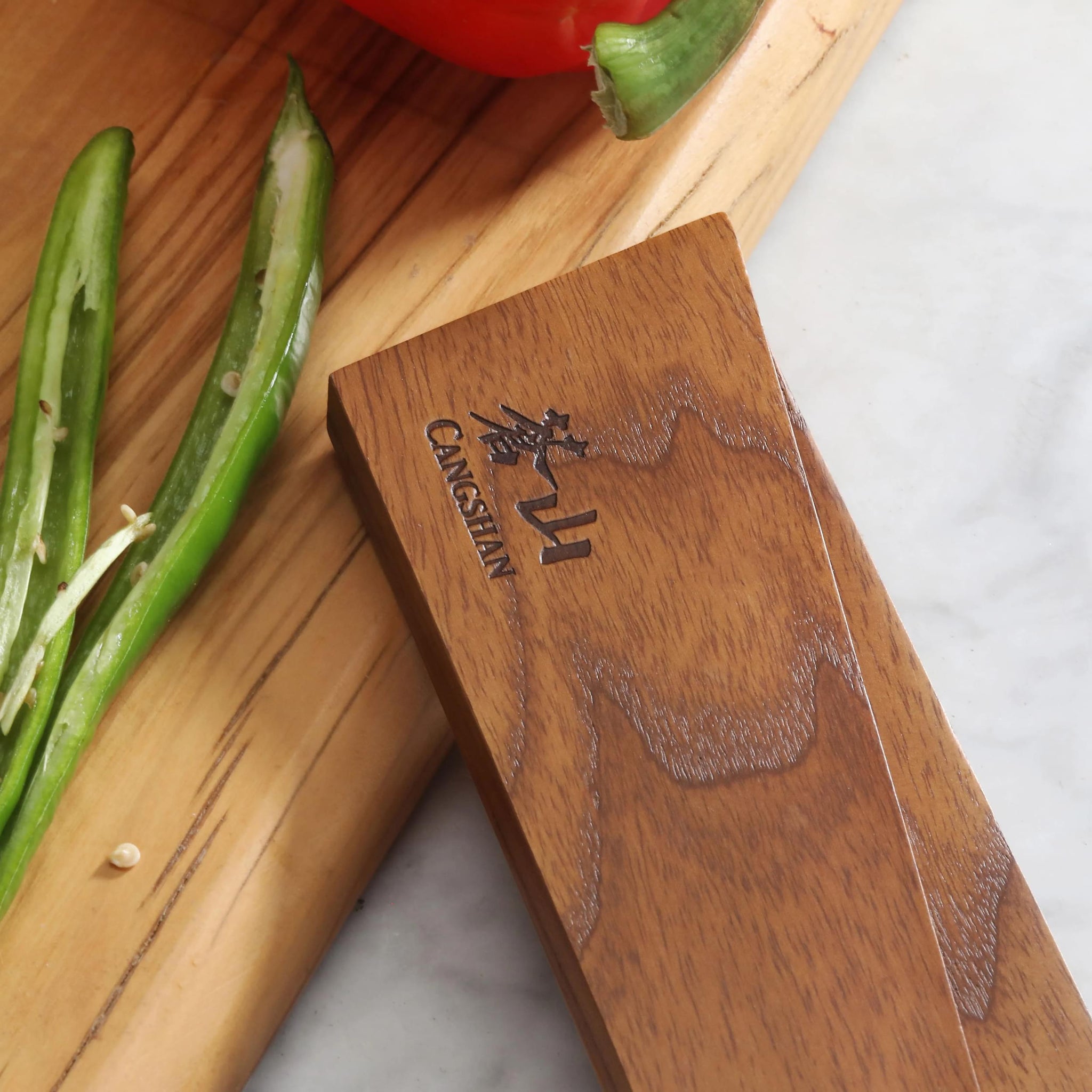 Ash Wood Magnetic Knife Sheath for 6