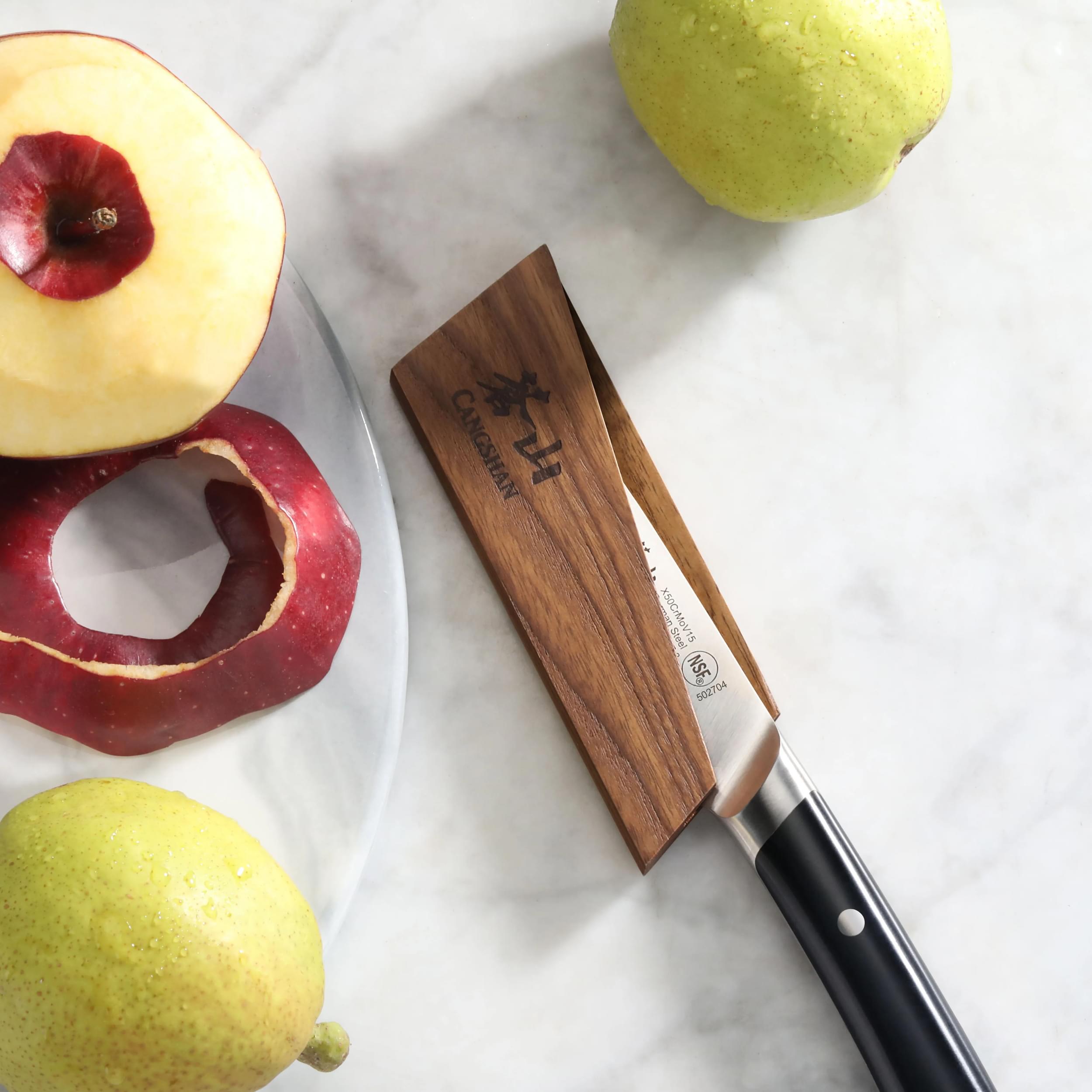 Ash Wood Magnetic Knife Sheath for 3.5-Inch Paring and 2.75-Inch Peeling, 503978