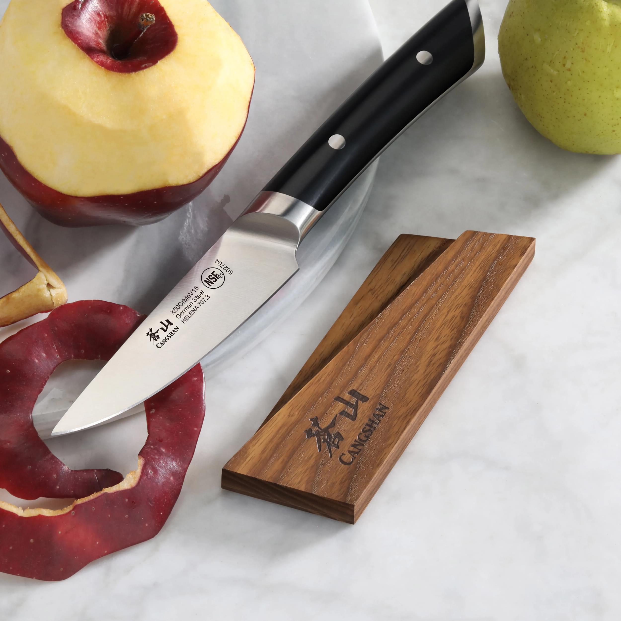 Ash Wood Magnetic Knife Sheath for 3.5-Inch Paring and 2.75-Inch Peeling, 503978