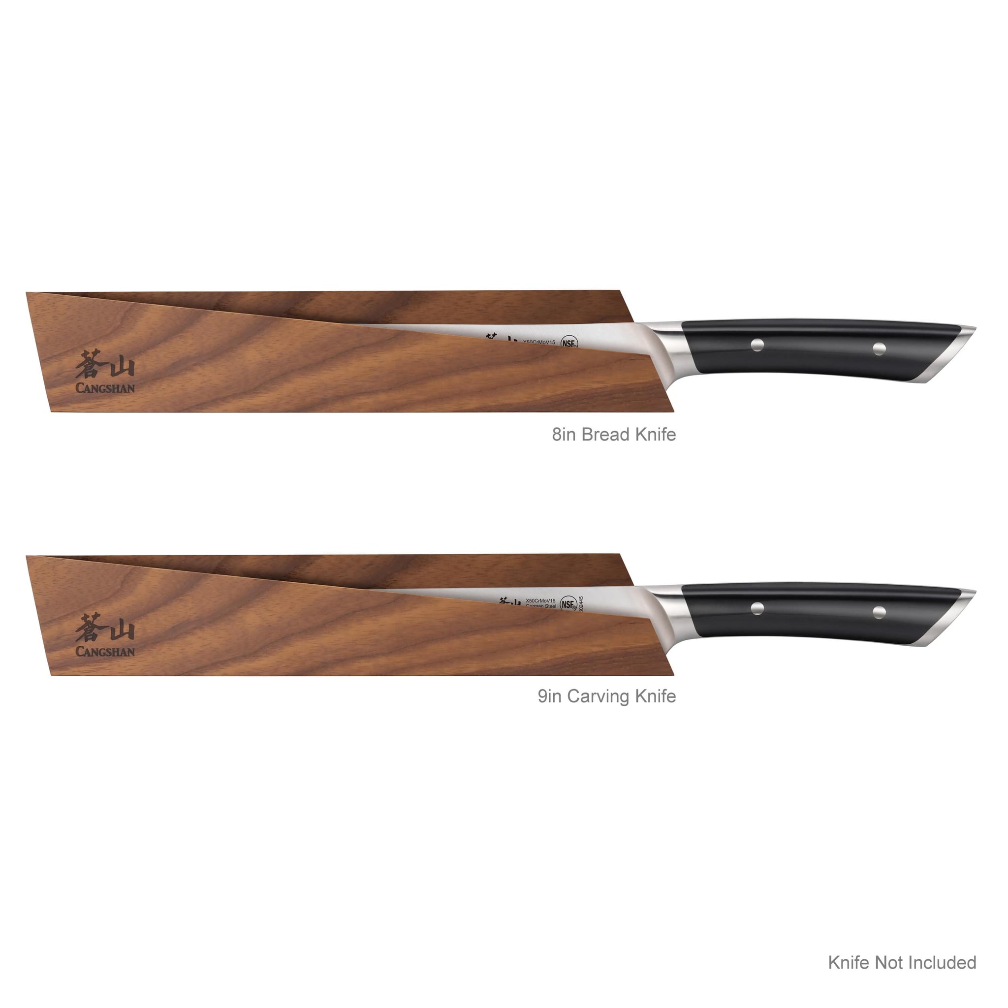 Ash Wood Magnetic Knife Sheath for 8