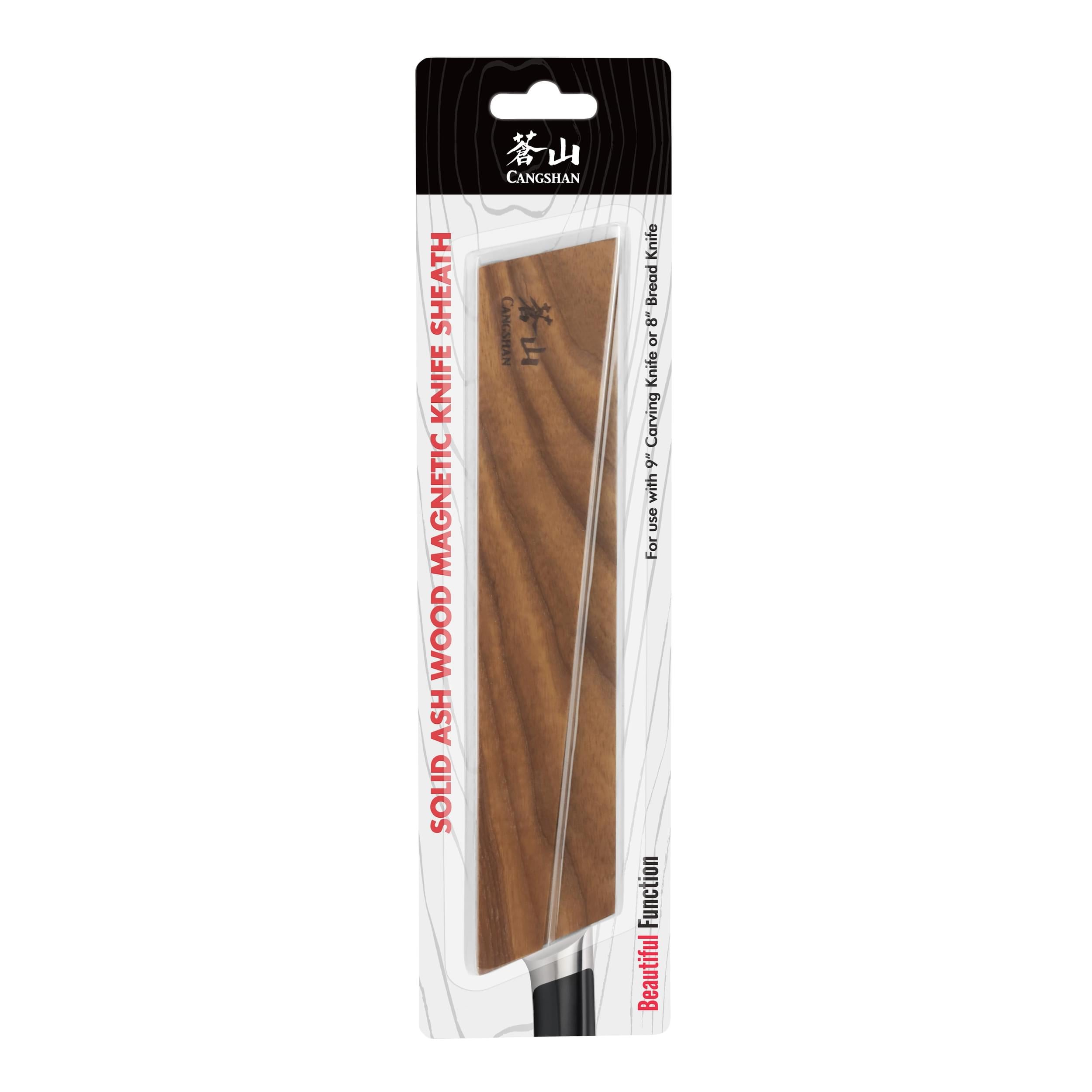 Ash Wood Magnetic Knife Sheath for 8