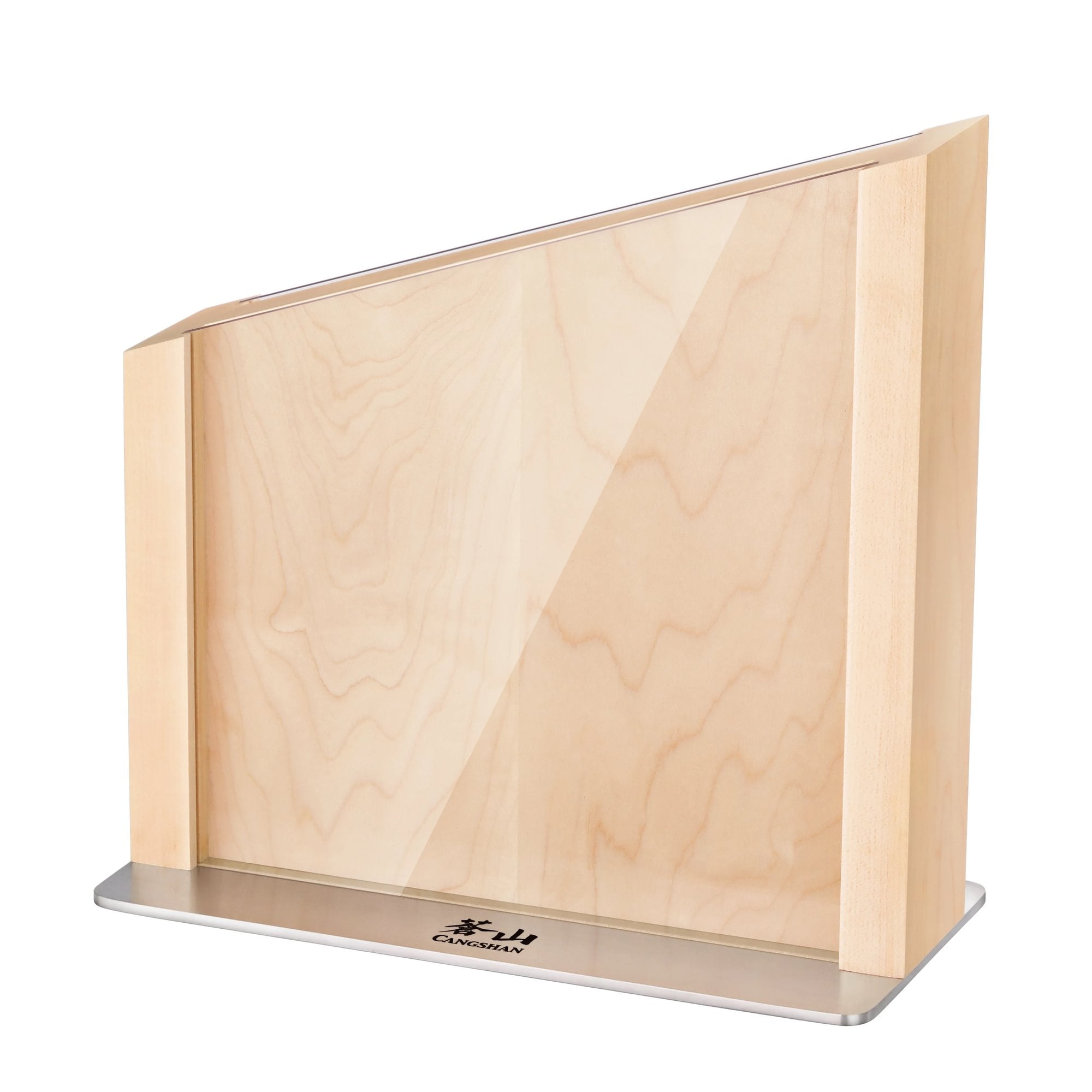 HUA Magnetic Knife Block with Clear Blade Guard, Maple, 10300832