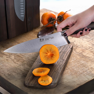 New 10 Piece Kitchen Chef Knife Set Wood Cutting Board Scissors