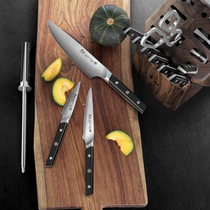 Kitchen Knife Set with Wooden Block, Knife Block Sets 17 Piece