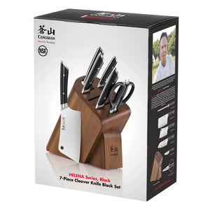 Cangshan L Series German Steel Forged 4-Piece HUA Knife Block Set, Bla –  The Cook's Nook