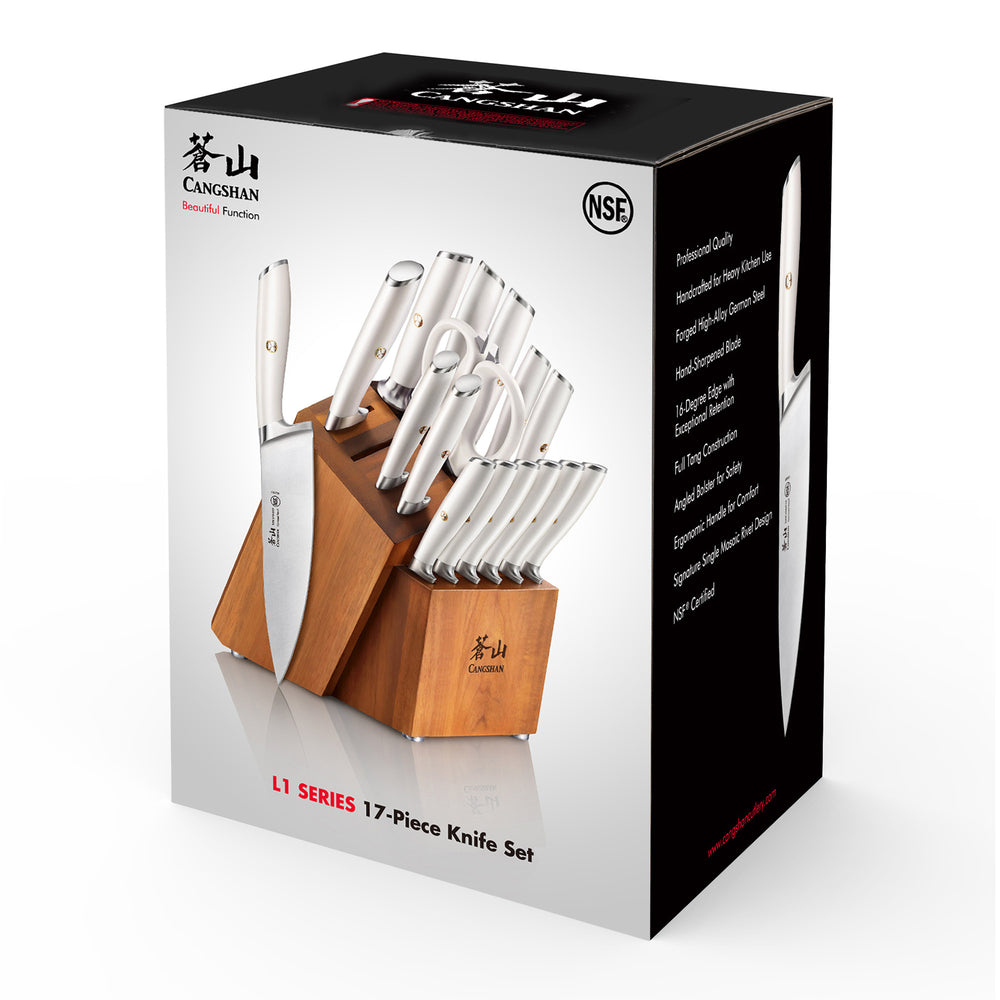 
                  
                    Load image into Gallery viewer, Cangshan L &amp;amp; L1 Series 17-piece German Steel Forged Knife Set
                  
                