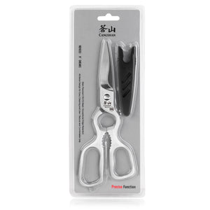 
                  
                    Load image into Gallery viewer, D Shape 9-Inch Shears Satin Finish, Forged 3Cr13 Stainless Steel, 1021233
                  
                