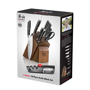 
                  
                    Load image into Gallery viewer, Cangshan L Series 1027440 German Steel Forged 10-Piece Knife Block Set
                  
                