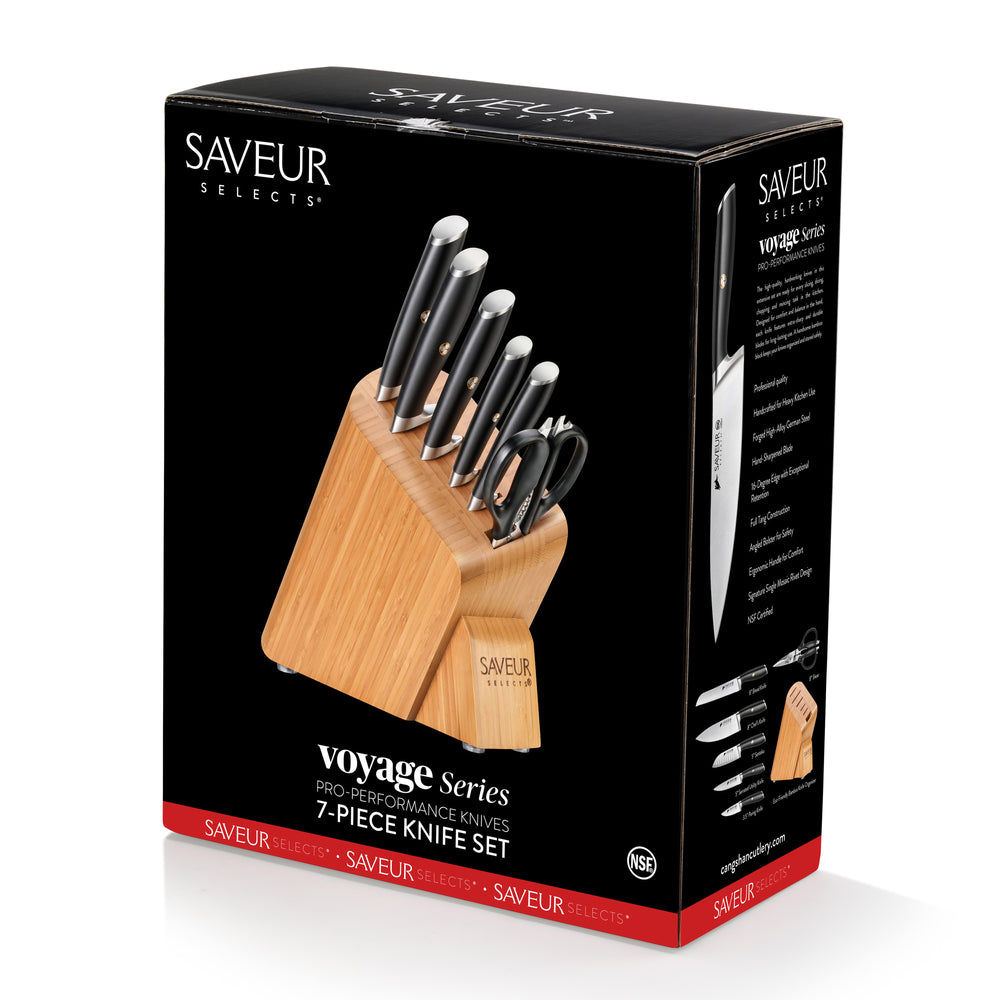 Saveur SELECTS 1026313 German Steel Forged 7-Piece Knife Block Set