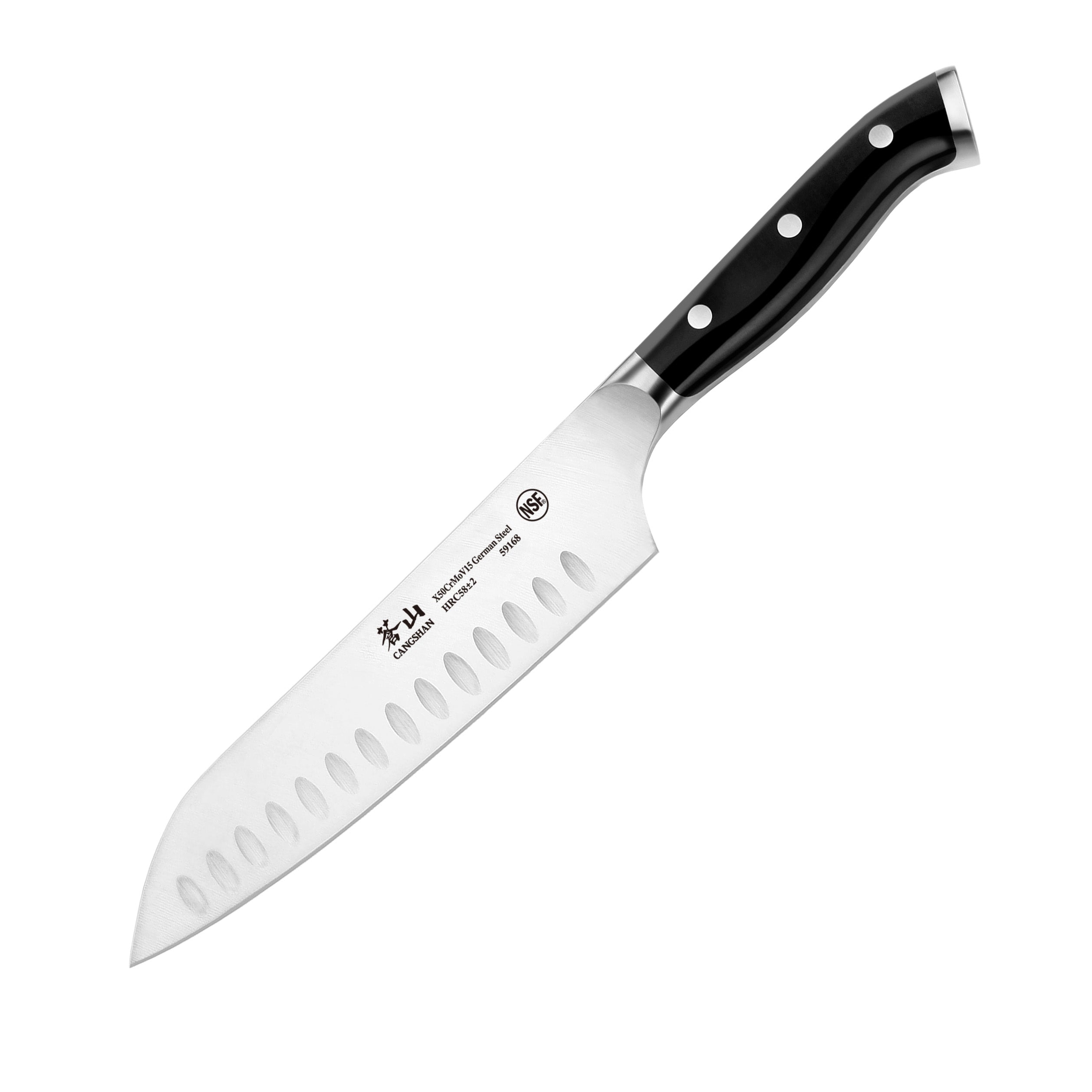 Dalstrong Santoku Knife - 7 inch - Vanquish Series - Forged High Carbon German Steel - Pom Handle - Razor Sharp Kitchen Knife - Asian Vegetable