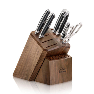 Elevate Knives Block 5-piece Set with Sharpener