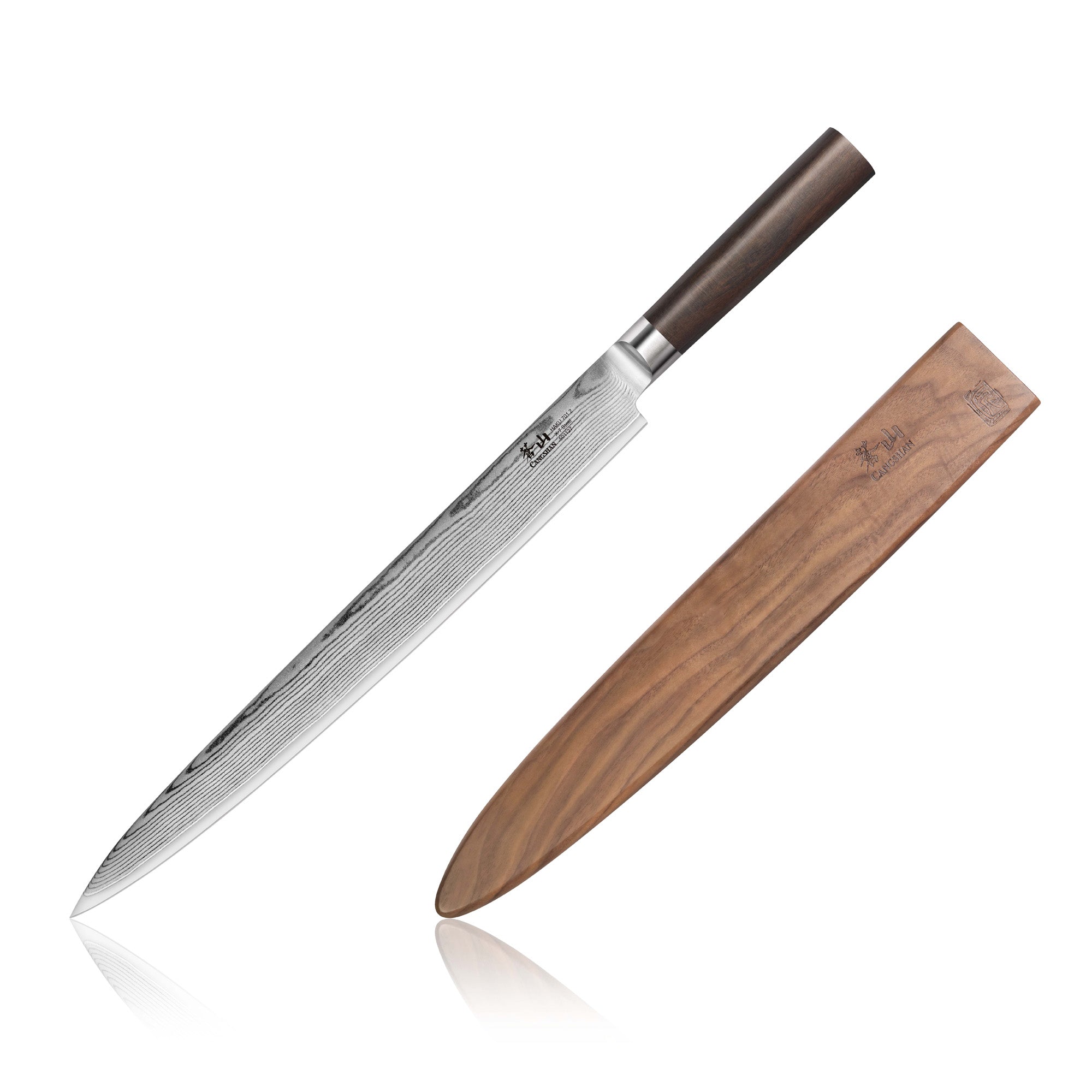 12 Inch Wooden Handle Slicing Knife Meat Cutting Knife - China