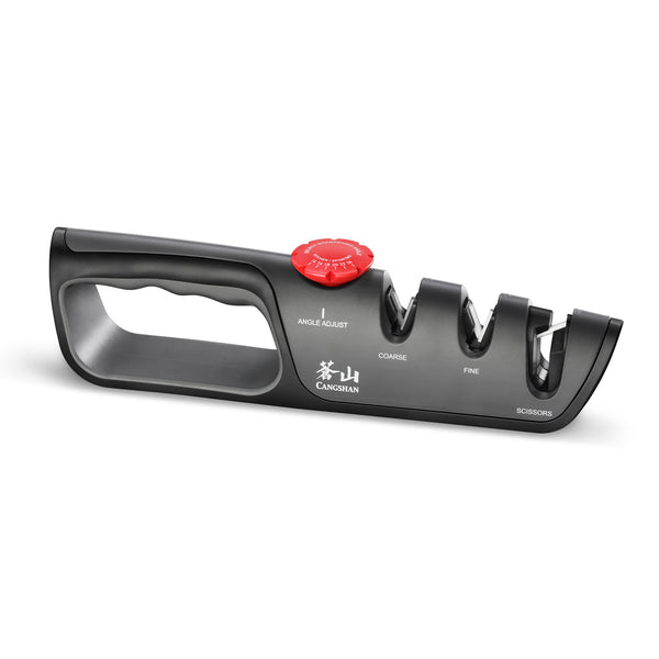 3-in-1 Handheld Knife Sharpener With Adjustable Angle Dial 14-24