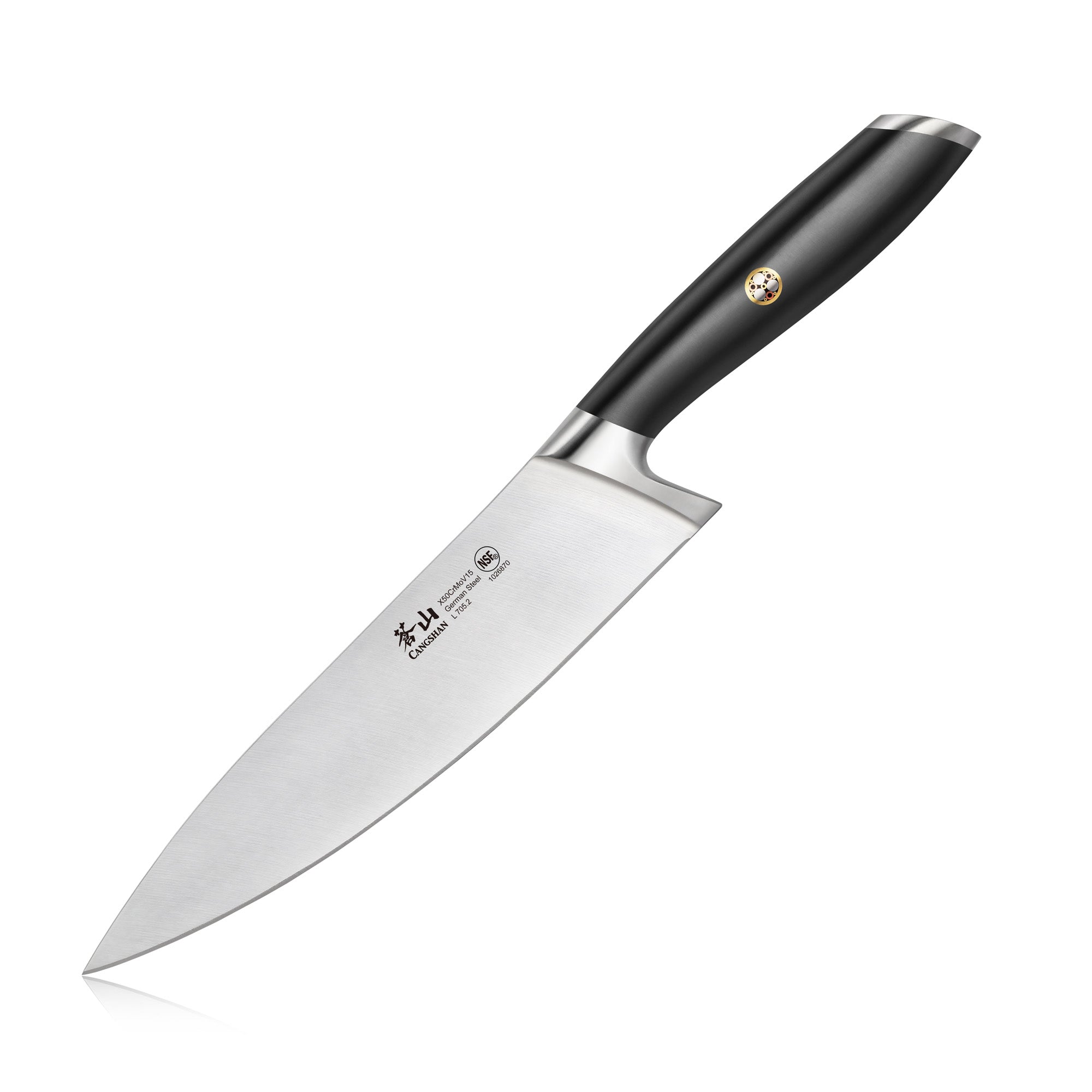 Giesser Since 1776, BestCut, Chef Knife Made in Germany - 8 inch (X55) German Steel Forged Chef`s Knife Professional Full Tang