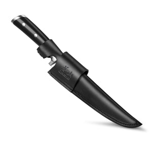 
                  
                    Load image into Gallery viewer, Cangshan TS Series 1020458 Swedish 14C28N Steel Forged 7-Inch Fillet Knife and Leather Sheath Set
                  
                