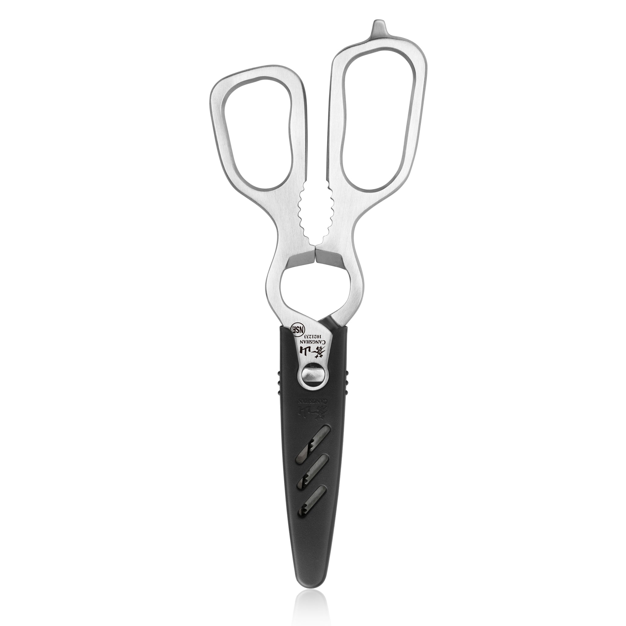 D Shape 9-Inch Shears Satin Finish, Forged 3Cr13 Stainless Steel, 1021233