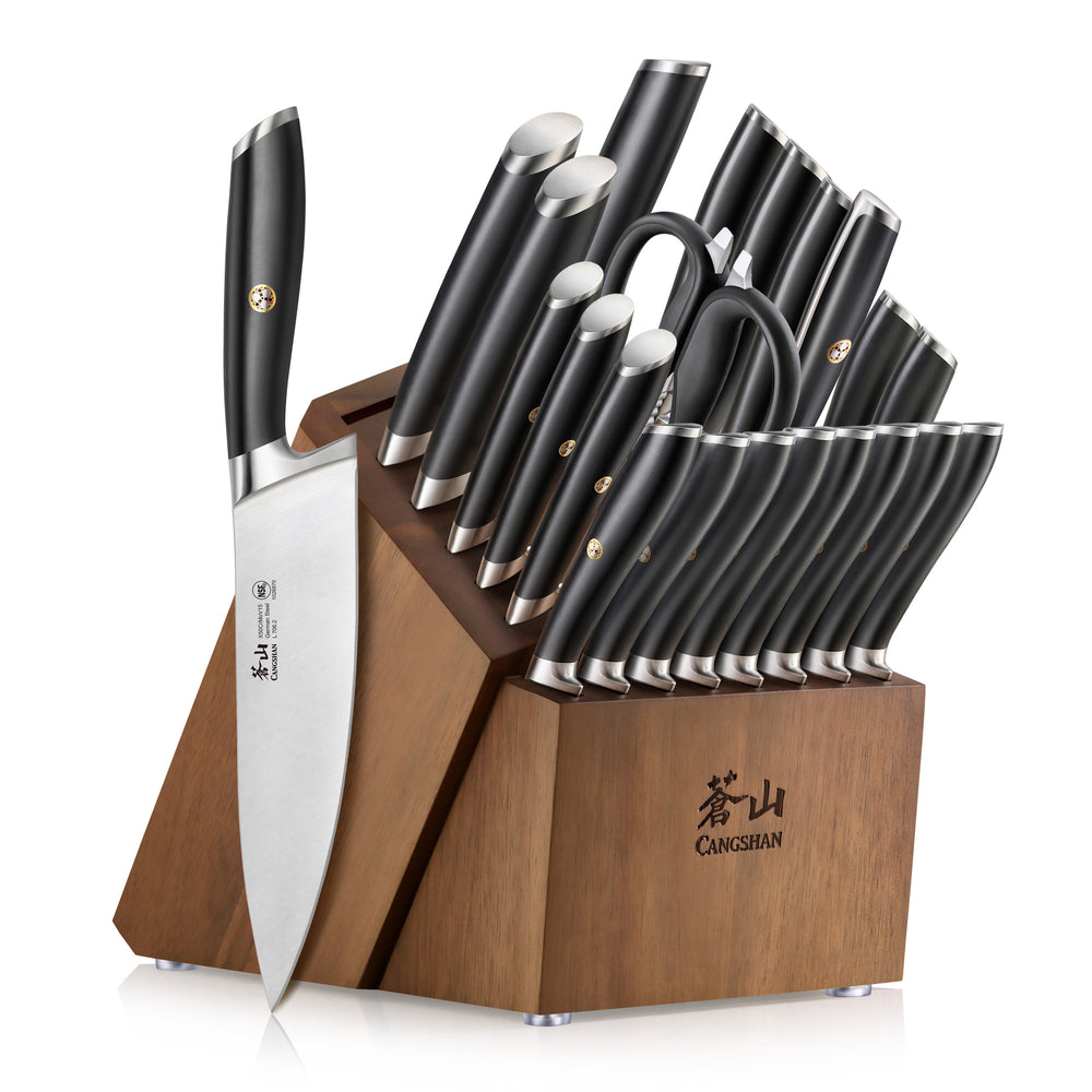 L & L1 Series 23-Piece Classic Knife Block Set, Forged German Steel – Cangshan  Cutlery Company