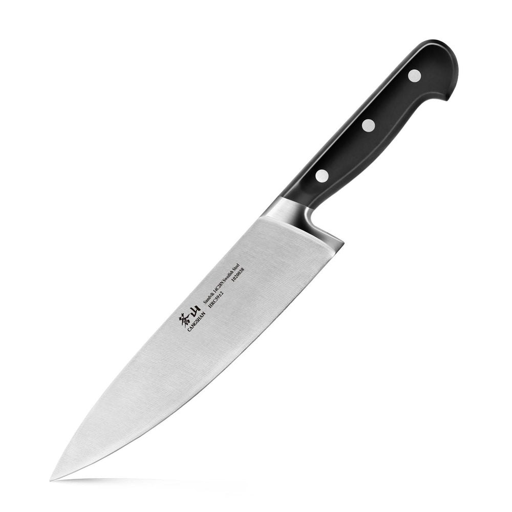
                  
                    Load image into Gallery viewer, TV2 Series 8-Inch Chef Knife, Forged Swedish 14C28N Steel, 1020038
                  
                