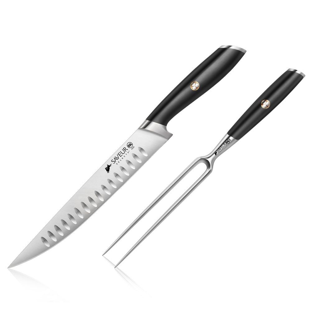 
                  
                    Load image into Gallery viewer, Saveur Selects 2-Piece Carving Set, Forged German Steel, 1026283
                  
                