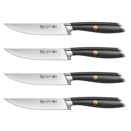 L & L1 Series 4-Piece Fine-Edge Steak Knife Set, Forged German Steel
