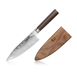 HAKU Series 6-Inch Chef's Knife with Sheath, Forged X-7 Damascus Steel –  Cangshan Cutlery Company