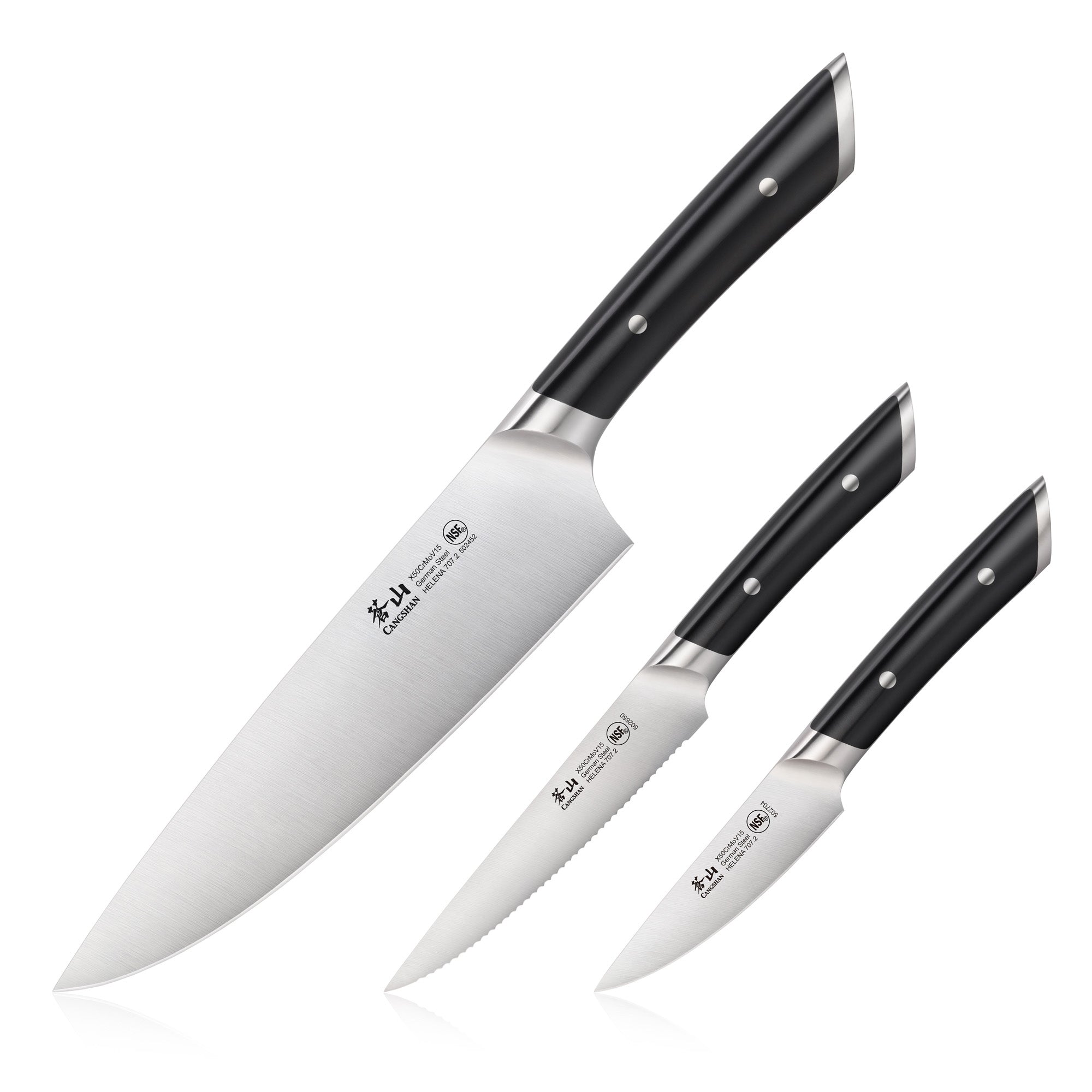 HELENA Series Starter Knife Set, Forged German Steel