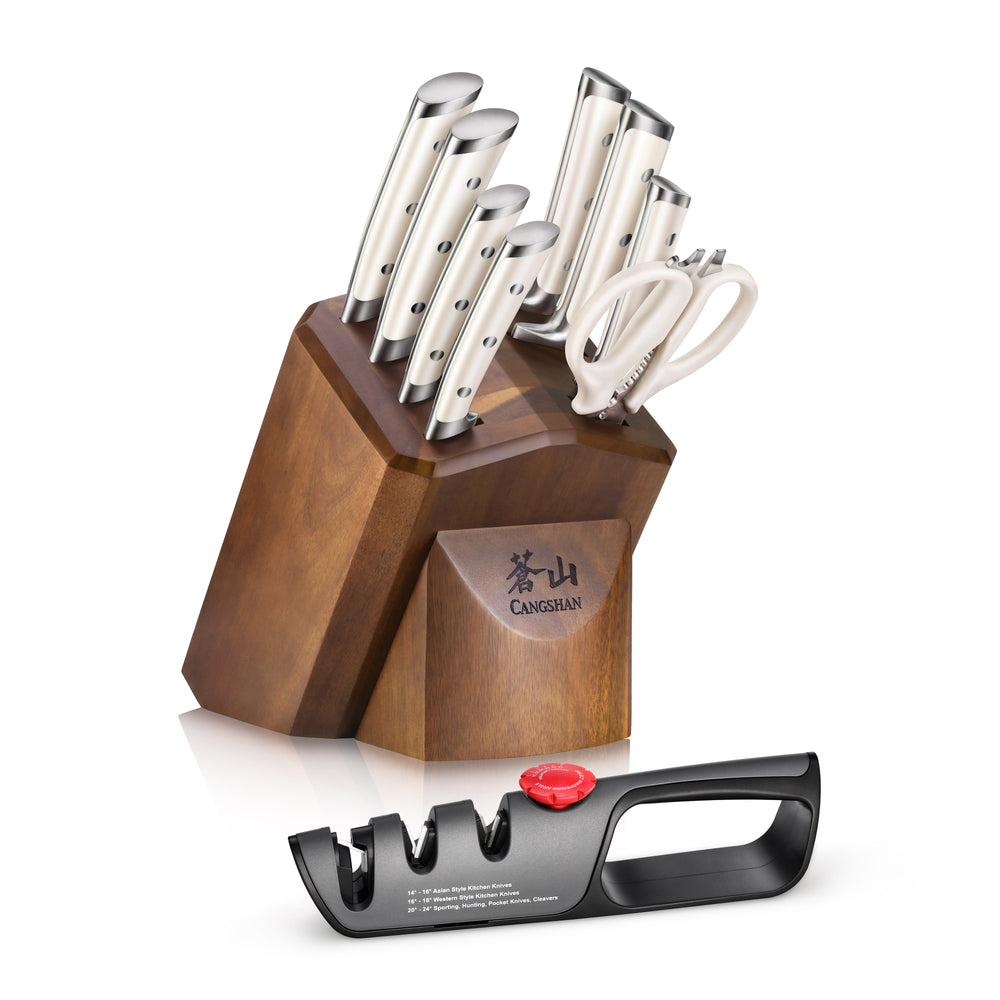 
                  
                    Load image into Gallery viewer, Cangshan S1 Series 1026139 German Steel Forged 10-Piece Knife Block Set
                  
                
