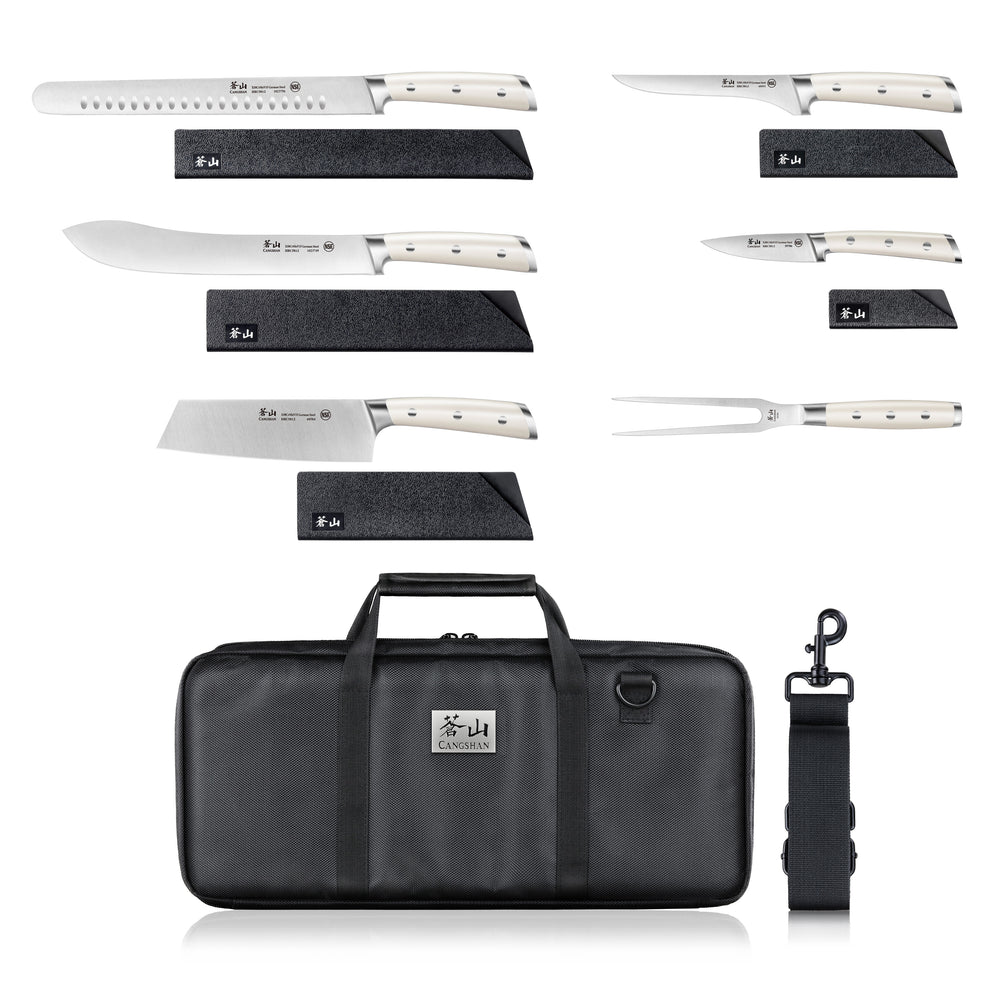 7-Piece Cut-Resistant Nylon Cutlery Knife Bag with Strap, Bag Only (CU –  Cangshan Cutlery Company