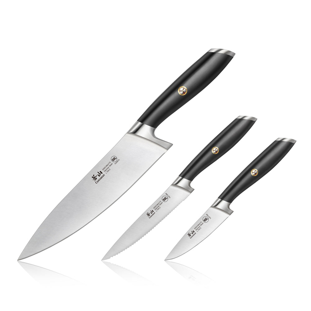 TS Series 3-Piece Starter Knife Set with Ash Wood Sheaths, Forged Swed –  Cangshan Cutlery Company