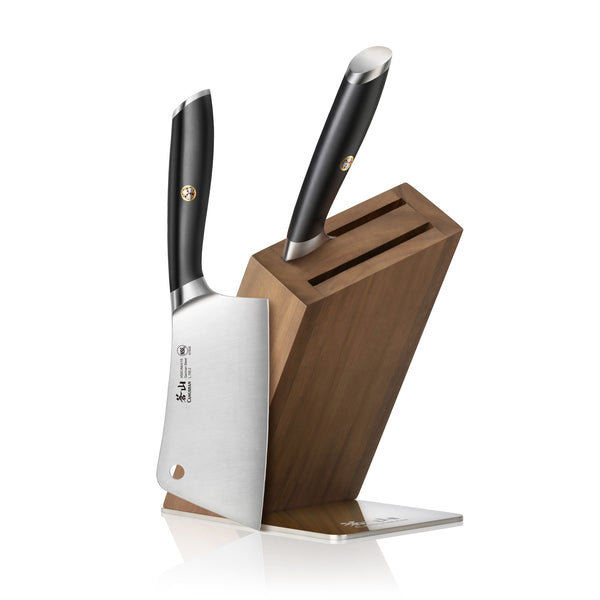 Scanpan Sax 6 Piece Acacia Knife Block Set With Sharpener - Kay Apparel  Aprons And Home Butchers Supplies