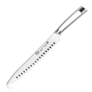 
                  
                    Load image into Gallery viewer, TN1 Series 9-Inch Carving Knife with Ash Wood Sheath, Forged Swedish 14C28N Steel, 1021844
                  
                