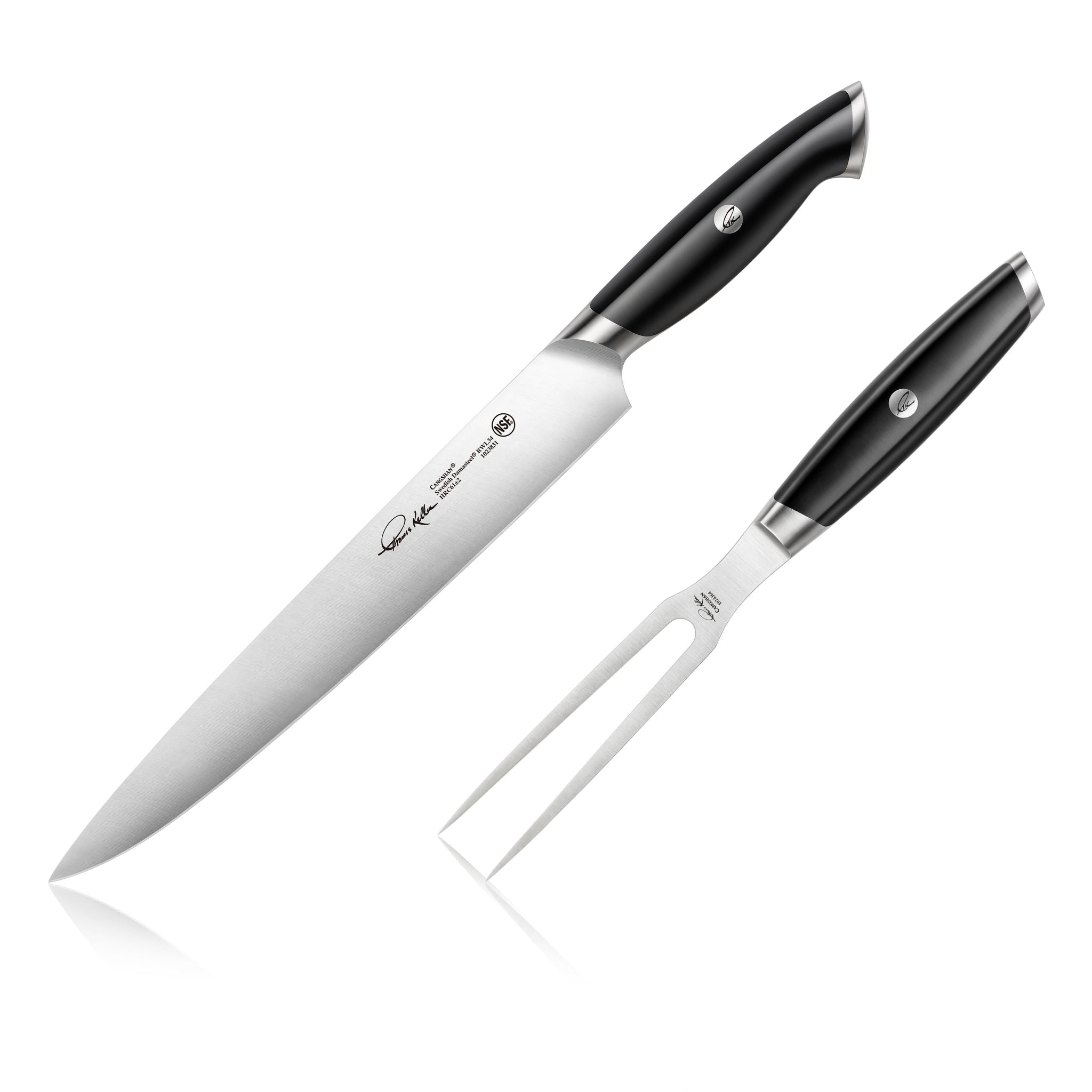 TKSC 2-Piece Carving Set, Forged Swedish Powder Steel, Thomas Keller Signature Collection, Black, 1024692