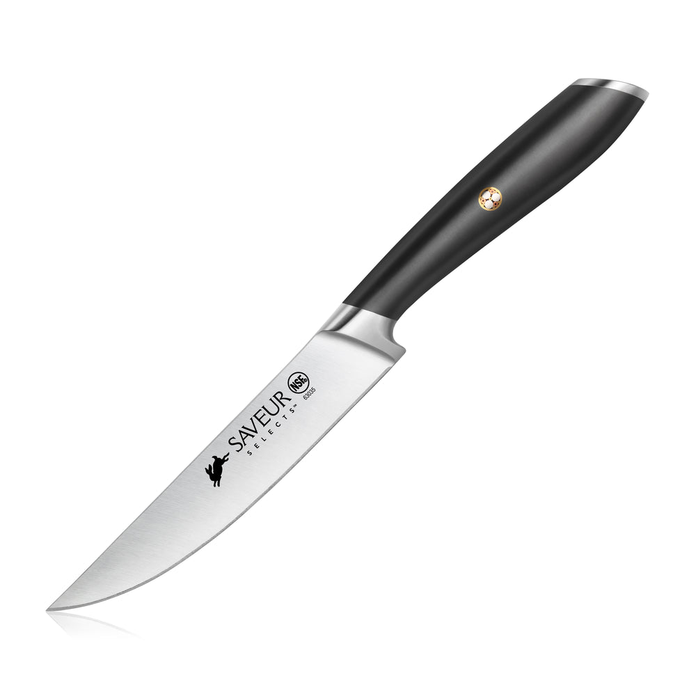 
                  
                    Load image into Gallery viewer, Saveur Selects 4-Piece Fine Edge Steak Knife Set, Forged German Steel, 1026269
                  
                