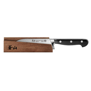 
                  
                    Load image into Gallery viewer, Cangshan TV2 Series 1022988 Swedish 14C28N Steel Forged 5-Inch Santoku Knife and Wood Sheath Set
                  
                