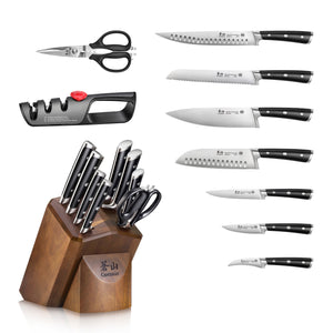 Cangshan H1 Series 1026153 German Steel Forged 10-Piece Knife Block Set