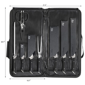 Cangshan HELENA Series German Steel Forged 9-Piece BBQ Knife Bag